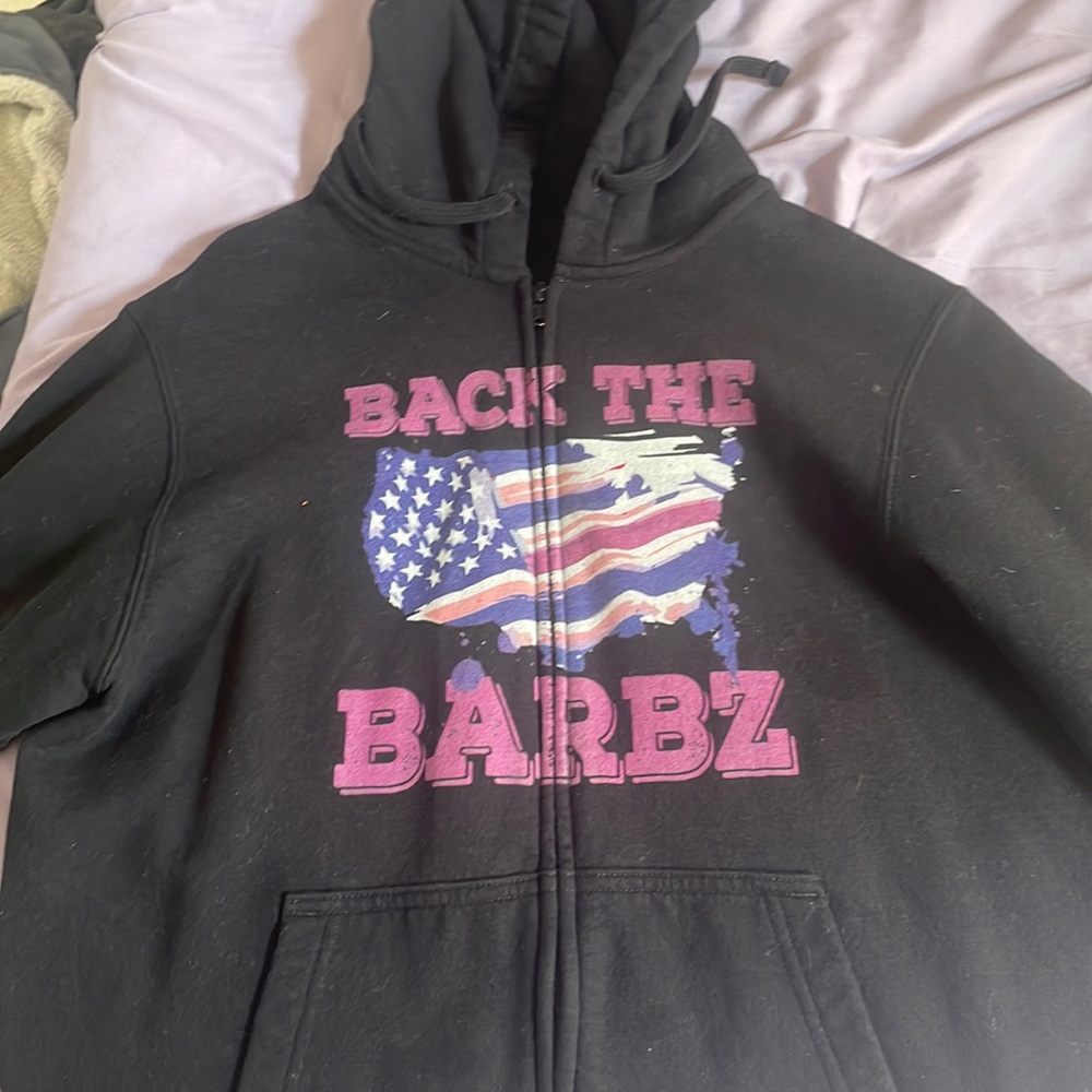 Back the Barbz Niki Minaj zip up